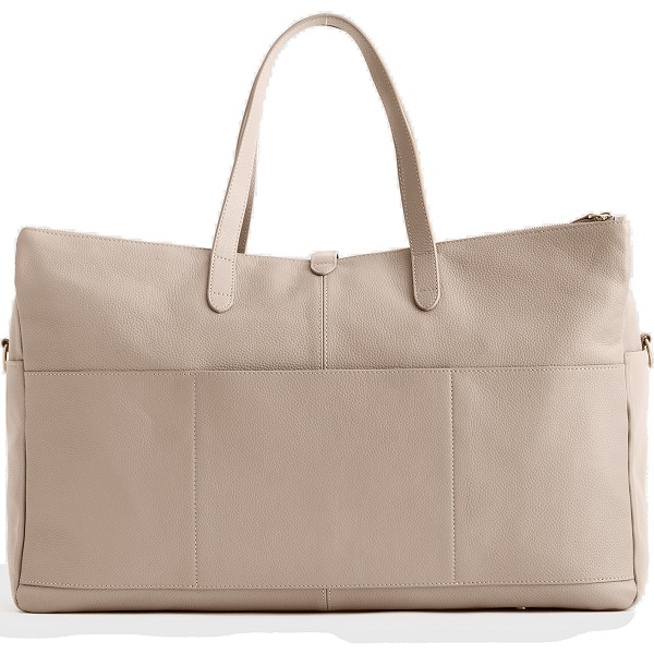 Image 2 of article Nora Italian Leather Triple Compartment Weekender Duffel