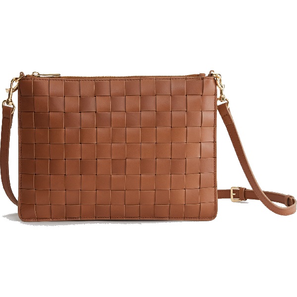 Charlotte Italian Leather Handwoven Convertible Crossbody